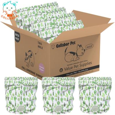 China COLLABOR Sustainable Dog Diaper Box Set Reusable Sanitary Diapers Washable Female Dog Diaper Large for sale