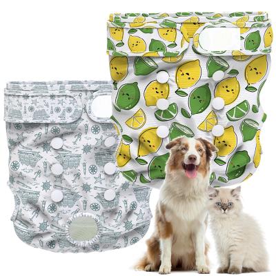 China COLLABOR TPU Pet Sustainable High Quality Waterproof Diaper With Snap Golden Retriever Female Dog Diaper XL for sale