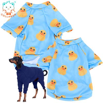 China SUSTAINABLE COLLABOR Plus Fleece Hoodie Pet Clothes Duck Pattern The Dog Face Hoodie for sale