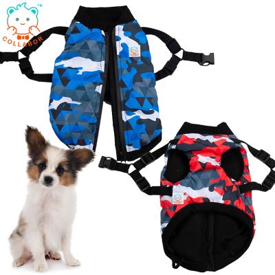 China COLLABOR S M L Xl Reflective Waterproof Reflective Breathable Dog Harness Pet Training Safety Dog Collar Windproof Harness for sale