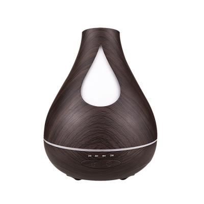 China Smell Cozy Wooden Night Light Essential Oil Home Office Machine Aromatherapy Humidifier Grain 530ml Ultrasonic Aerosol Dispenser for sale