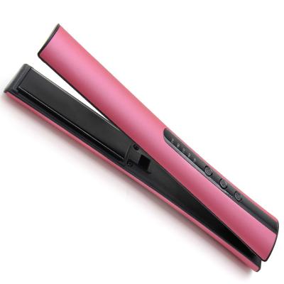 China LED Temperature Display Adjustable Temp Wireless Flat Iron Hair Straightener for sale