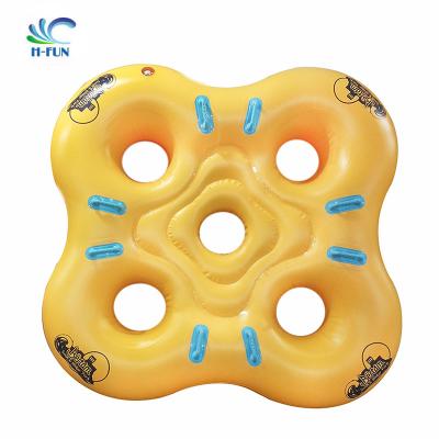 China Plastic Cloverleaf Rafting Water Park Tube Customized Logo en venta