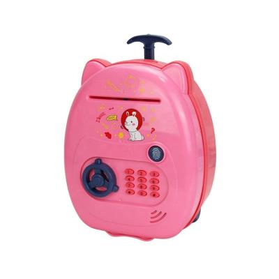 China Saving Money/Password/Light & NEW ARRIVING Sounds Automobile Rolling Banknote Cartoon Secret Kids Plastic Fingerprint Open Smart Money Suitcase Piggy Bank Boxes for sale