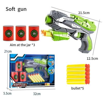 China Soft Gun Toys Military Plastic Soft Bullet Air Toy Soft Bullet Gun EVA Soft Military Bullet Gun for sale