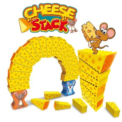 China 2021 New Popular Educational Toys Children's Cheese Stack Indoor Party Playing Children Board Games Toys Children for sale