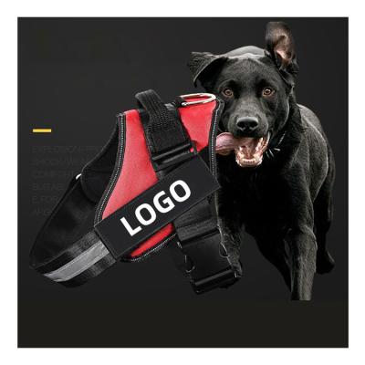 China Eco-Friendly Adjustable Nylon Dog Harness Padded Dog Vest Pet Chest Reflective Strap for sale