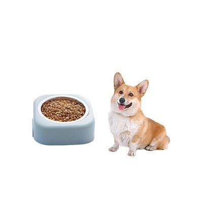 China Pretty Product Stainless Steel Lovely Travel Sustainable Pet Bowl Customizable Non-slip Pet Feeder for sale