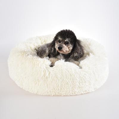 China Factory Direct Supply Fluffy And Plump Thick Plush Soft Pet Bed Skin-Freindly Cat Dog Bed Viable for sale