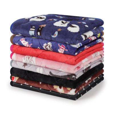 China Sustainable Machine Washable Custom Double Sided Dog Blanket Dog Fleece Blanket for sale