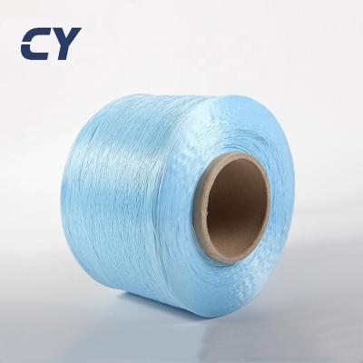 China Best wholesale price Abrasion-resistant pp fdy chat price spun polypropylene yarn recycled black pp yarn for sale