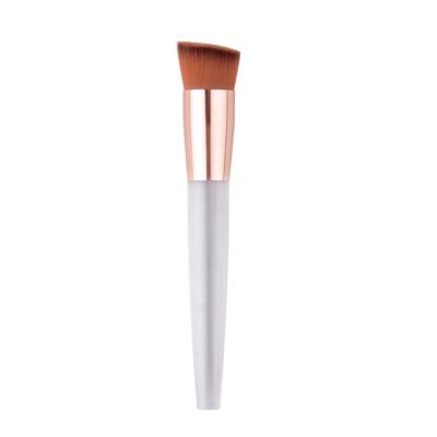 China private label skin-friendly makeup tools plastic handle single facial makeup brushes / blushes brush OEM for sale