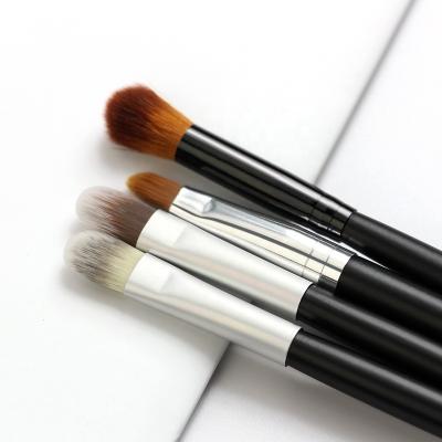 China Angular Blush Eyeshadow Eyeliner Lip Brushes Cosmetics Machine Professional 4pcs EYE Brushes Makeup Set for sale