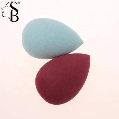 China Super Soft Polyurethane Latex Base Sponge Wine Red Round Beauty Hydrophilic Cosmetic Tear Free Egg Free Make Up for sale