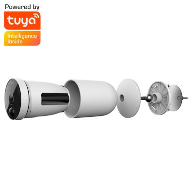 China Tuya Human Motion Camera WiFi IP Camera Smart Home 1080P Tuya Battery Spy Camera Tracking Long Battery Life for sale