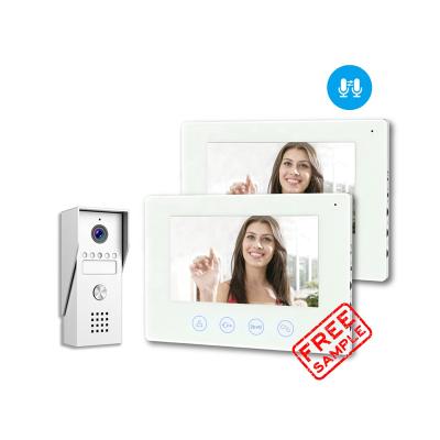 China 7 Inch Wifi Doorphone Two Way Audio Visual Waterproof Video Door Phone Wifi Video Doorbell Intercom With Night Vision for sale