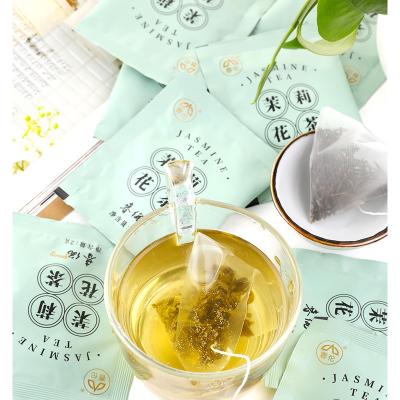 China Organic Tea Scented Original Leaf Cold Jasmine Tea Bags of New Fujian Chunlun Jasmine Triangle Tea Bag 2021 for sale