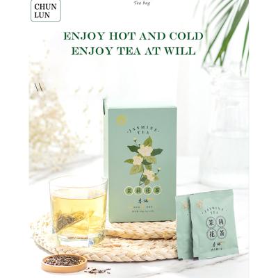 China Reliable quality jasmine green tea leaves triangular tea bag wholesale custom style new, jasmine tea green tea bag for sale