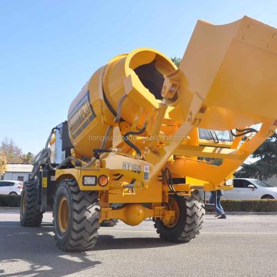 China HY160 Mini Self Loading Mobile Concrete Mixer For Vietnam Argentina 1600L for sale