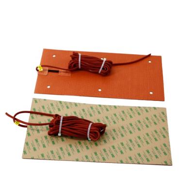 China 3d printer heating 12v silicone heating mat silicone rubber electric heater for 3d printer heater for sale