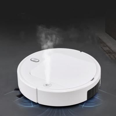 China Automatic Cleaning 3 in 1 USB Battery Charging Scan and Wiping UV Lamp Sterilized Smart Robot Vacuum Cleaner with Humidifier Function for sale