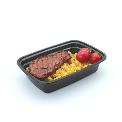 China 1000ml Disposable American Style Microwavable With Single Compartment pp Plastic Food Container Restaurant Application for sale