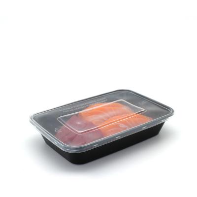 China Microwavable Plastic Food Storage Container 1000ml PP With Single Compartment Restaurant Application Food Container for sale