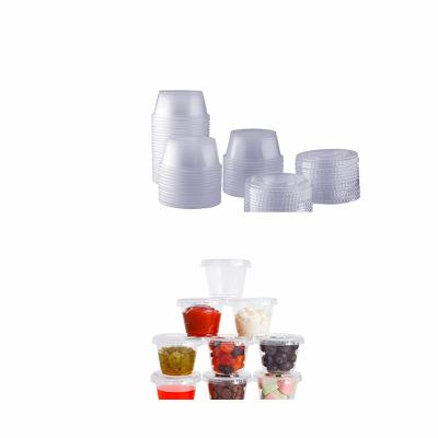 China Disposable PP Sauce Cup Sushi Soy Sauce Dish Cups/Bottles Plastic Container Traditional Mini Size 0.75 Ounce for sale