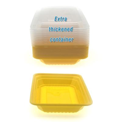 China Dollar Tree PP Microwave Food Storage Four Compartment Disposable Plastic Mini Food Container Tray for sale