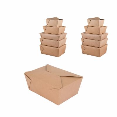 China New Quality Safe Hot Selling Automatic Microwave Kraft Paper Lunch Container Box Automatic Biodegradable Food Packaging for sale