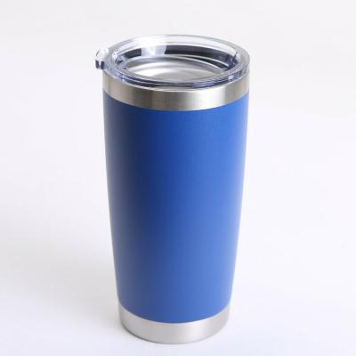 China Navy Blue Stainless Steel Insulated Tumblers 20oz Outdoor Travel Rocker Insulated For Blue for sale