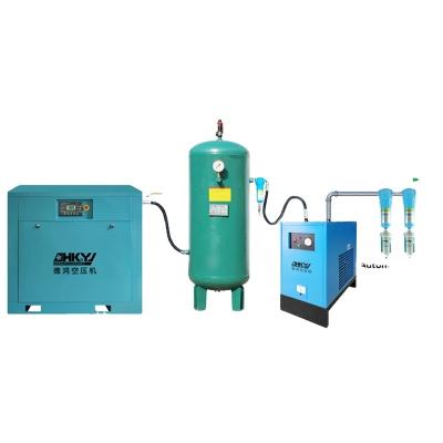 China Air-compressors 7.5kw/10hp/8bar 220v/380v/440v Industrial Air Compressors Tank Screw Air-compressors for sale