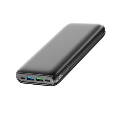 China Support 20W Large Capacity 20000mAh LED Display Fast Charging Portable Phone Power Bank for sale