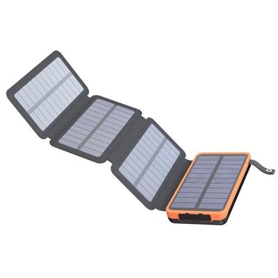 China Foldable Solar Panel Charge 20000 Mah Outdoor Camping Solar Panel Charger Solar Power Bank for sale