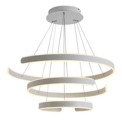 China Simple and luxurious modern white modern lighting regale hall ceiling pendant chandelier for sale