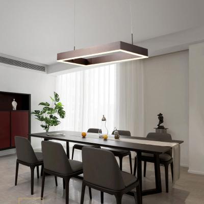 China Modern Apartment Home Office Building Minimalist Modern Chandelier RGB High Ceiling Led Pendant Light for sale