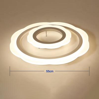 China New Modern Intelligence Apartment Residential Living Room Round Acrylic Modern Smart Led Ceiling Lights for sale