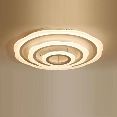 China Nordic Modern Metal Decorative Luxury Kitchen Dining Table Round Designer Smart Led Ceiling Lights for sale