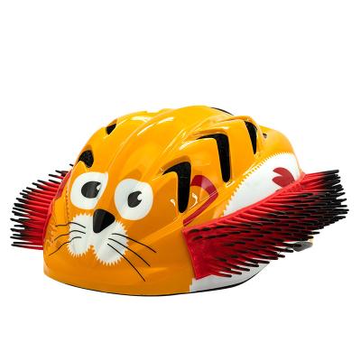 China Custom MOON 2022 Cute Children Helmet Air Ventilation Skate Bike Children Cat Child Helmet Safety Protective Animal Helmet Pvc+Eps for sale