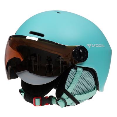 China Skihelm MOON Ski Helmet Outdoor Sports Sowboard Skateboard Helmet With Lens skihelm for sale