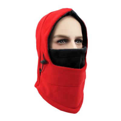 China Double Winter Windproof Balaclava Outdoor Scarf Windproof And Sandproof Hood Swat Bike Wind Winter Beanies Cap Color for sale