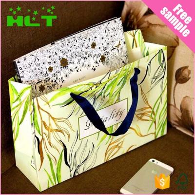 China Recyclable Grocery Kraft Customized Paper Shopping Bag With Twisted Handle for sale