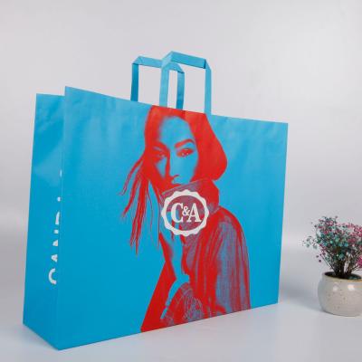 China Shopping Bags Recyclable Color Kraft Paper Carrier Bag Promotional Paper Price for sale