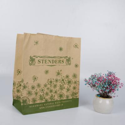 China Recyclable Fast Food Paper Bags Kraft Brown Paper Bags For Food for sale