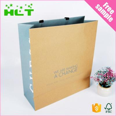 China Factory Price Recyclable Custom Cheap Flat Bottom Brown Kraft Paper Bags For Gift for sale