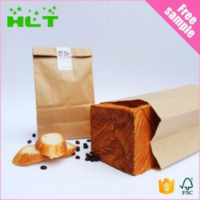 China 2017 New Arrival Recyclable Custom Printed Take Out Brown Printing Paper Food Bag for sale