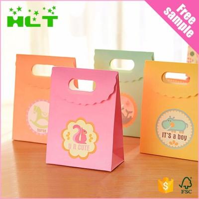 China 2019 Recyclable Best Selling Craft Paper Gift Bag Die Cut Paper Bag for sale