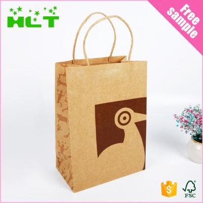 China Recyclable Different Shape Brown Paper Bag Stand Up Pouch Customize Kraft Paper Bag for sale