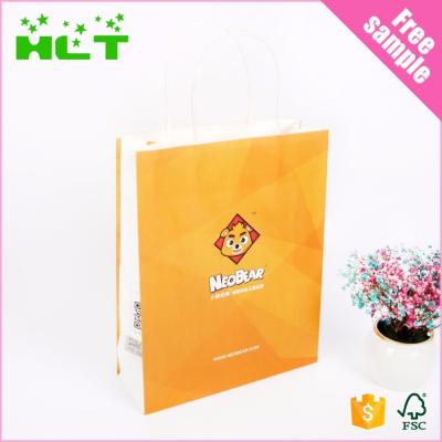 China Recyclable Luxury Logo Custom Recycled Paper Bags With Handles Shopping Packaging Paper Bags for sale