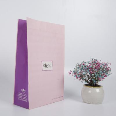 China Recyclable Kraft Paper Food Packaging Standup Bag For Shortbread for sale